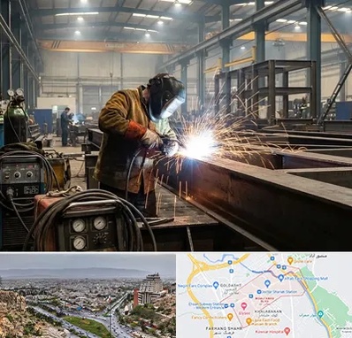 جوشکاری صنعتی در معالی آباد شیراز 