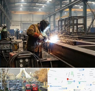 جوشکاری صنعتی در خیابان آزادی 