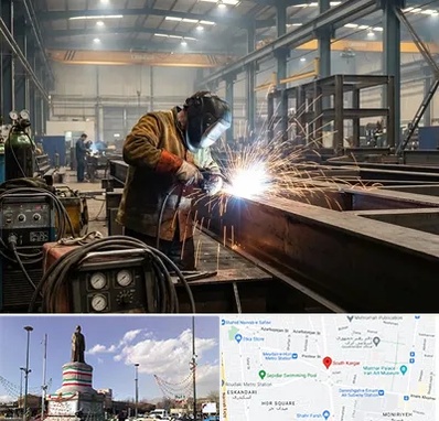 جوشکاری صنعتی در کارگر جنوبی