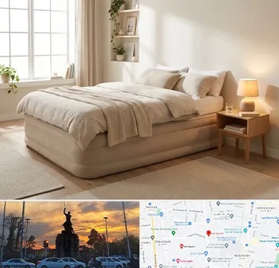 فروش تخت بادی در میدان حر