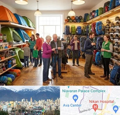 فروشگاه لوازم کمپینگ در آجودانیه