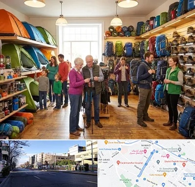 فروشگاه لوازم کمپینگ در خیابان ملاصدرا شیراز