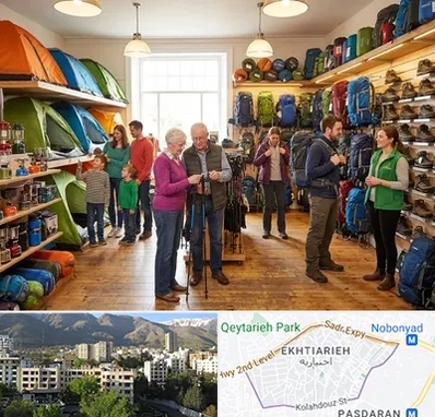 فروشگاه لوازم کمپینگ در اختیاریه 