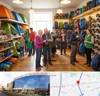 فروشگاه لوازم کمپینگ در نصف راه تبریز 