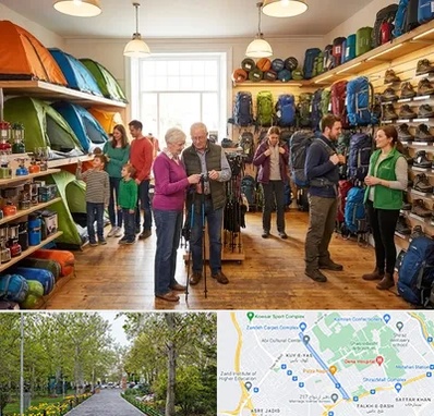 فروشگاه لوازم کمپینگ در قدوسی غربی شیراز