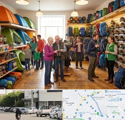 فروشگاه لوازم کمپینگ در قدوسی شرقی شیراز