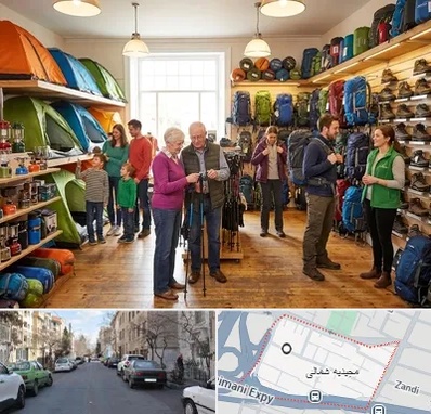 فروشگاه لوازم کمپینگ در مجیدیه شمالی