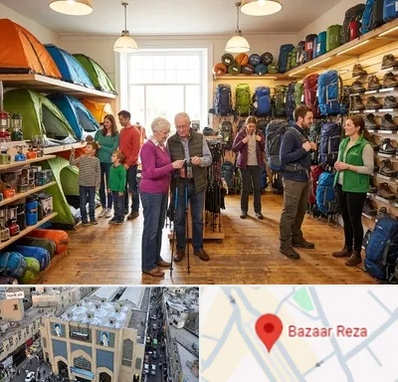 فروشگاه لوازم کمپینگ در بازار رضا مشهد