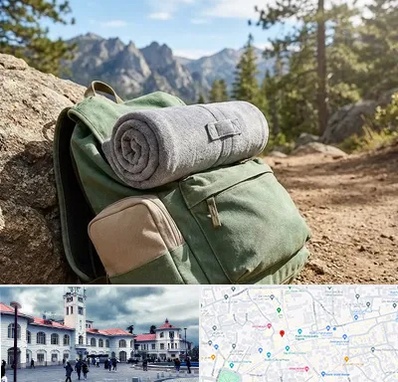 فروش پتو مسافرتی در میدان شهرداری رشت