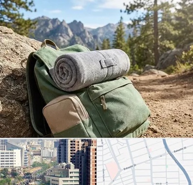 فروش پتو مسافرتی در خیابان بهشتی