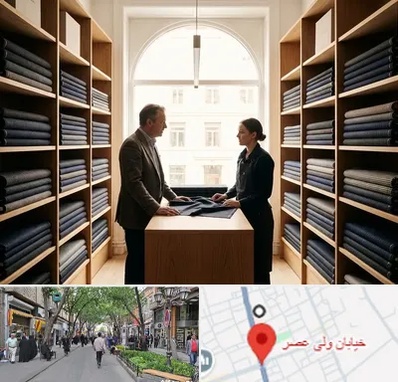 فروش پارچه کت و شلوار در ولیعصر شهریار