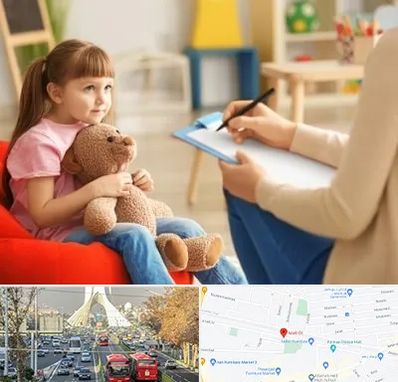 روانشناس کودک در خیابان آزادی
