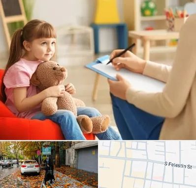 روانشناس کودک در خیابان فلسطین