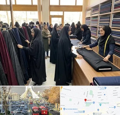 فروش پارچه چادر در خیابان آزادی 