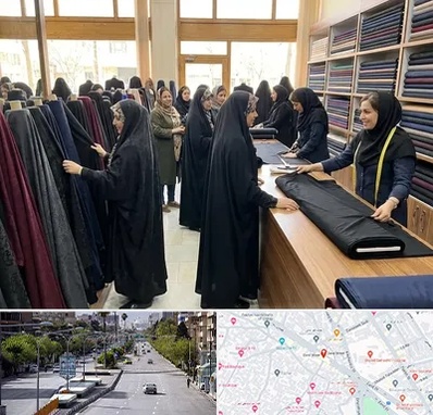 فروش پارچه چادر در خیابان زند شیراز