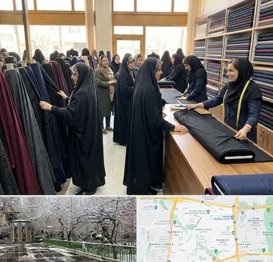 فروش پارچه چادر در باغ فیض