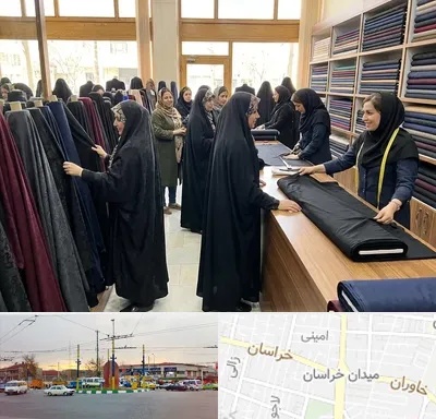 فروش پارچه چادر در میدان خراسان