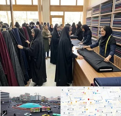 فروش پارچه چادر در میدان انقلاب 