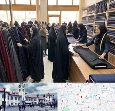 فروش پارچه چادر در میدان شهرداری رشت 
