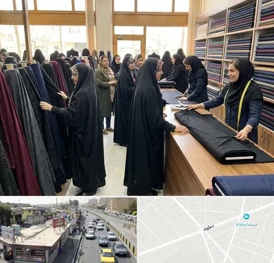 فروش پارچه چادر در خیابان دماوند