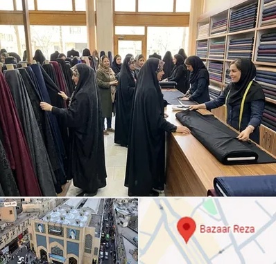فروش پارچه چادر در بازار رضا مشهد