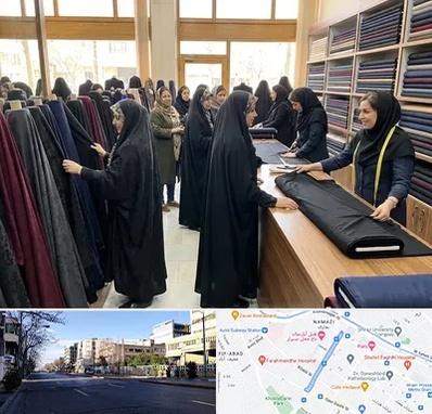 فروش پارچه چادر در خیابان ملاصدرا شیراز