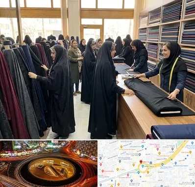 فروش پارچه چادر در میدان ولیعصر