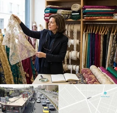 فروش پارچه مجلسی در خیابان دماوند