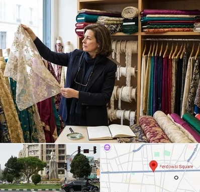 فروش پارچه مجلسی در میدان فردوسی تهران