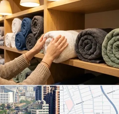 فروش پارچه حوله ای در خیابان بهشتی