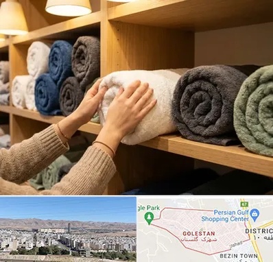 فروش پارچه حوله ای در شهرک گلستان شیراز
