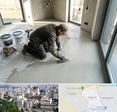 اجرای میکروسمنت در ولنجک 