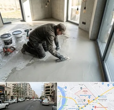 اجرای میکروسمنت در زیتون کارمندی اهواز 