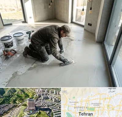 اجرای میکروسمنت در شمال تهران 