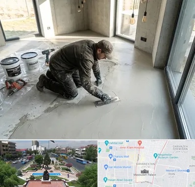 اجرای میکروسمنت در بهارستان