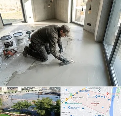 اجرای میکروسمنت در گلستان اهواز 