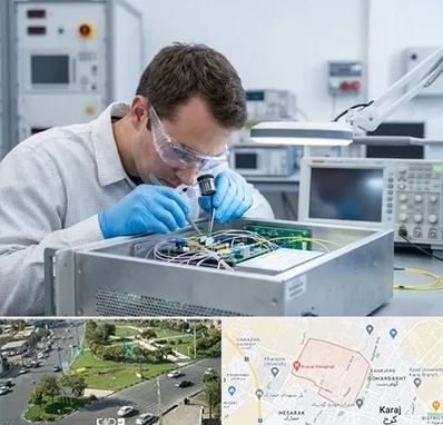 تعمیر سورس دستگاه لیزر فایبر در شاهین ویلا کرج 