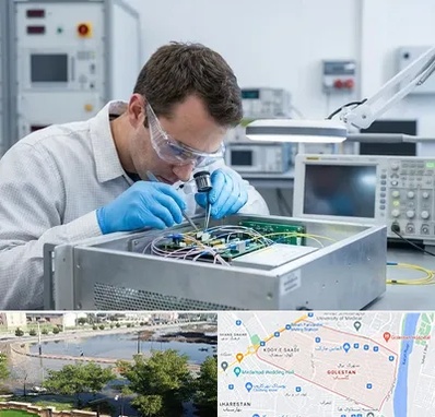 تعمیر سورس دستگاه لیزر فایبر در گلستان اهواز 