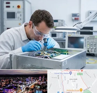 تعمیر سورس دستگاه لیزر فایبر در گلسار رشت 