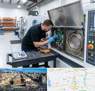 تعمیر دستگاه لیزر صنعتی در شهرک راه آهن 