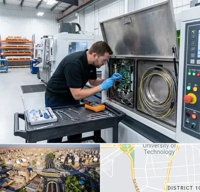 تعمیر دستگاه لیزر صنعتی در استاد معین