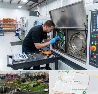 تعمیر دستگاه لیزر صنعتی در تهرانسر 