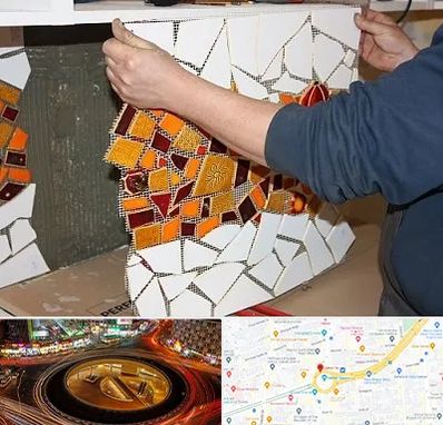 آموزشگاه کاشی شکسته در میدان ولیعصر