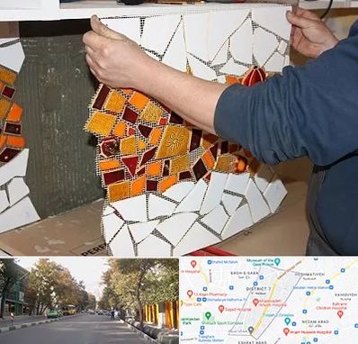 آموزشگاه کاشی شکسته در شریعتی