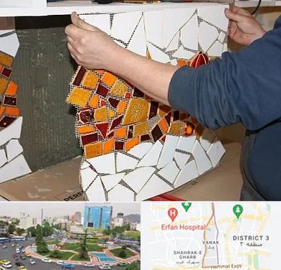 آموزشگاه کاشی شکسته در ونک 