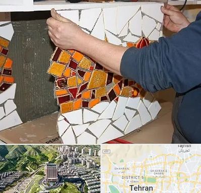 آموزشگاه کاشی شکسته در شمال تهران