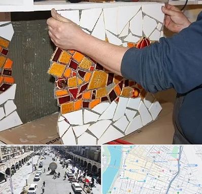 آموزشگاه کاشی شکسته در نادری اهواز