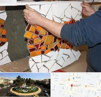 آموزشگاه کاشی شکسته در هفت حوض