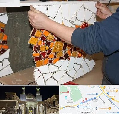 آموزشگاه کاشی شکسته در زرگری شیراز