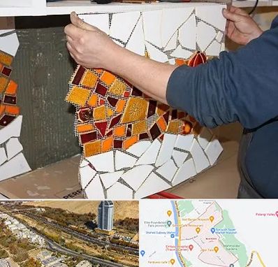 آموزشگاه کاشی شکسته در خیابان نیایش شیراز